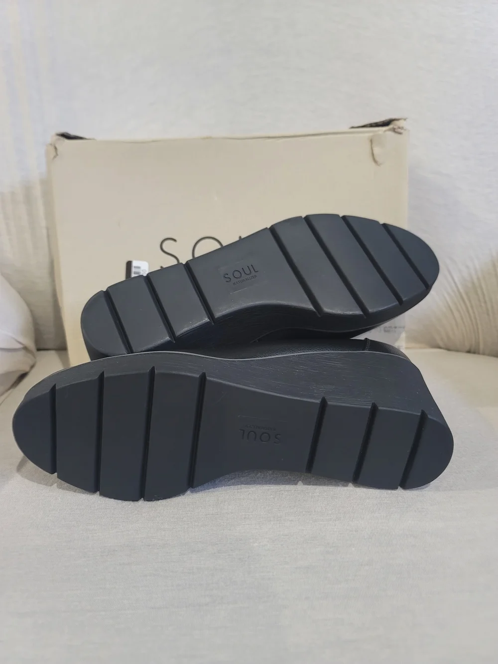 Soul Naturalizer About-Time Black Wedge Pumps Size 9 M New In Box